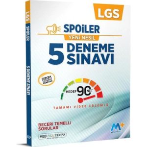 8. Sınıf LGS Spoiler 5 Deneme Sınavı Martı Okul Yayınları