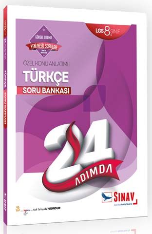 8. Sınıf LGS Türkçe 24 Adımda Özel Konu Anlatımlı Soru Bankası Sınav Dergisi Yayınları